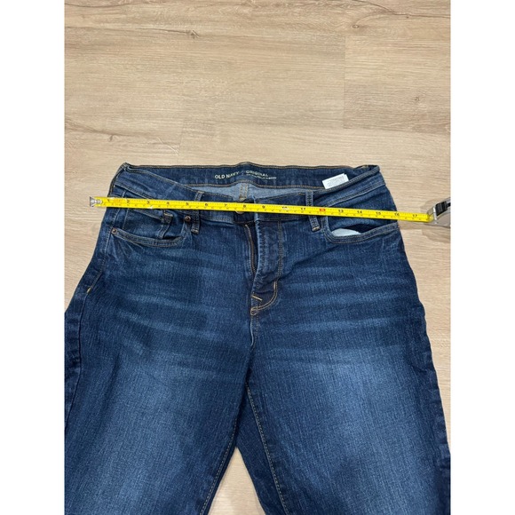 Old Navy Womens Original Straight Mid-Rise Jeans Dark Wash Size 8 - Picture 4 of 7